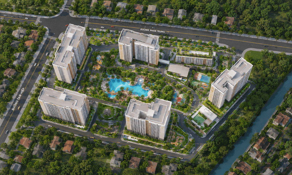 Mặt bằng dự án Bcons Central Park phân bổ không gian hợp lý và hiện đại 