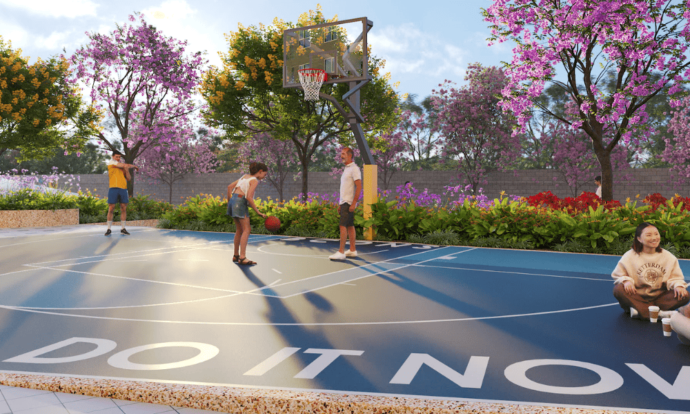 Tiện ích dự án căn hộ Bcons Central Park được đầu tư đồng bộ với sân bóng đa năng